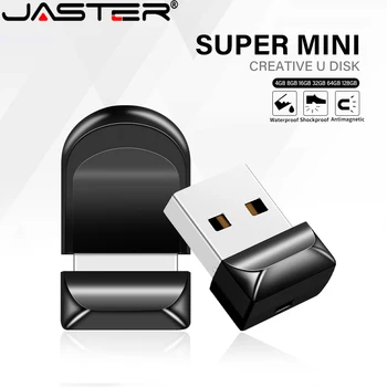 JASTER Mini Пластиковая USB-Флешка 128 ГБ Симпатичная Карта Памяти 64 ГБ Небьющаяся Ручка-Накопитель 32 ГБ Классная Флешка 16 ГБ 8 ГБ Бесплатная Цепочка