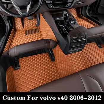 Изготовленный на заказ автомобильный коврик для Volvo S40 2006 2007 2008 2009 2010 2011 2012 с бриллиантами Коврик для ног Роскошные Женские коврики Ковер Автоаксессуар