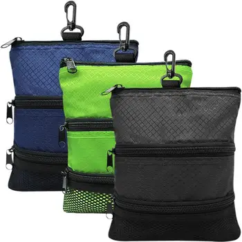 Легкая сумка для мячей для гольфа, футболки для гольфа, поясная сумка с карабином, Маленькая сумка для спортивных аксессуаров для мужчин и женщин