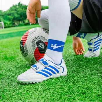 Мужская футбольная обувь с противоскользящей амортизацией, детские футбольные кроссовки, спортивная обувь для занятий спортом в помещении, профессиональная обувь для тренировок 167
