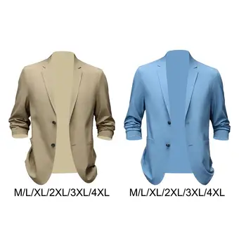 Мужской пиджак, повседневный простой удобный деловой костюм, блейзер, мужской костюм, пальто для подарка, свадебные торжества, Офис, бизнес