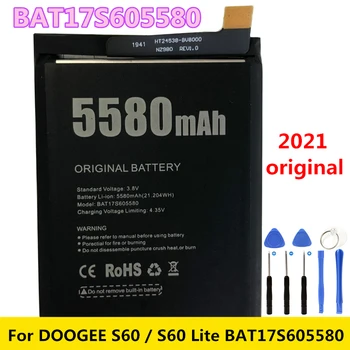 Новый Оригинальный Аккумулятор DOOGEE S60 Lite, смартфон S60 BAT17M15580 BAT17S605580 5580mAh