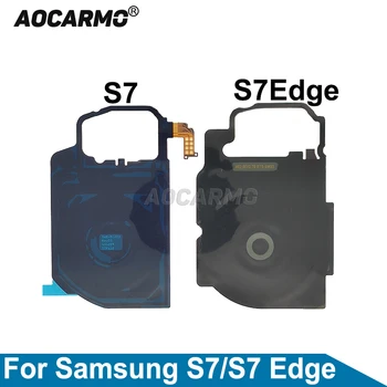 Приемник Зарядного Устройства Aocarmo MFC Беспроводная Зарядная Индукционная Катушка Модуль NFC Гибкий Кабель Для Samsung Galaxy S7 Edge Запасные Части